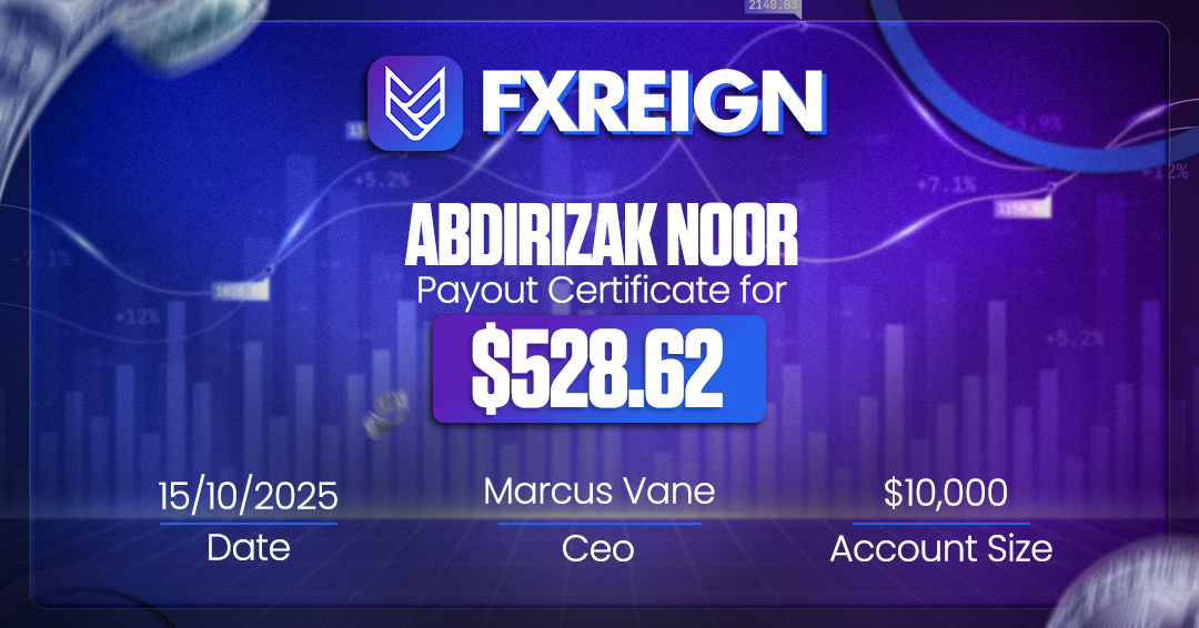 Abdirizak Noor payout certificate